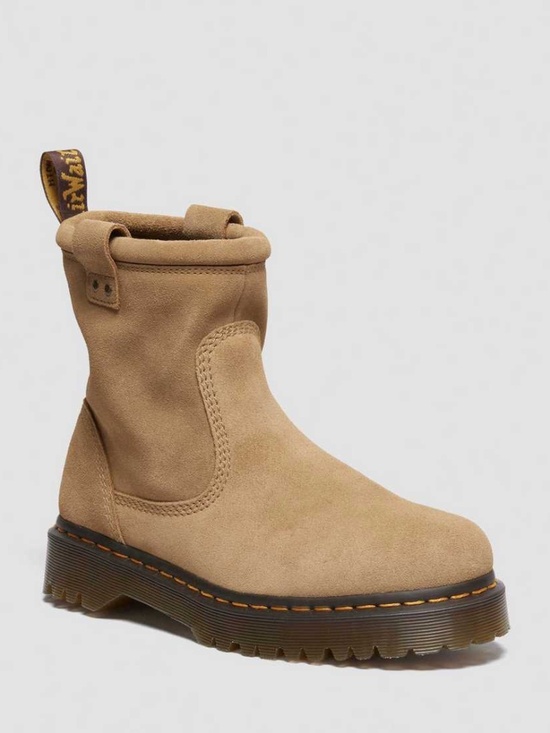 Dr. Martens Anistone Lo Leather Boots Men US Size 11 Women 12 Color Sand NEW!!